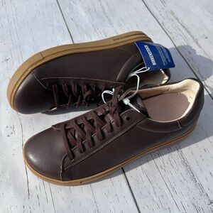 NWT Birkenstock eu41 Leather Sneaker Bend Low 2 Brown Shoe